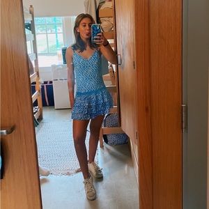 Skylar + Madison blue and white floral dress size small
